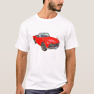 Camiseta Convertible rojo Sportscar de Triumph Tr4