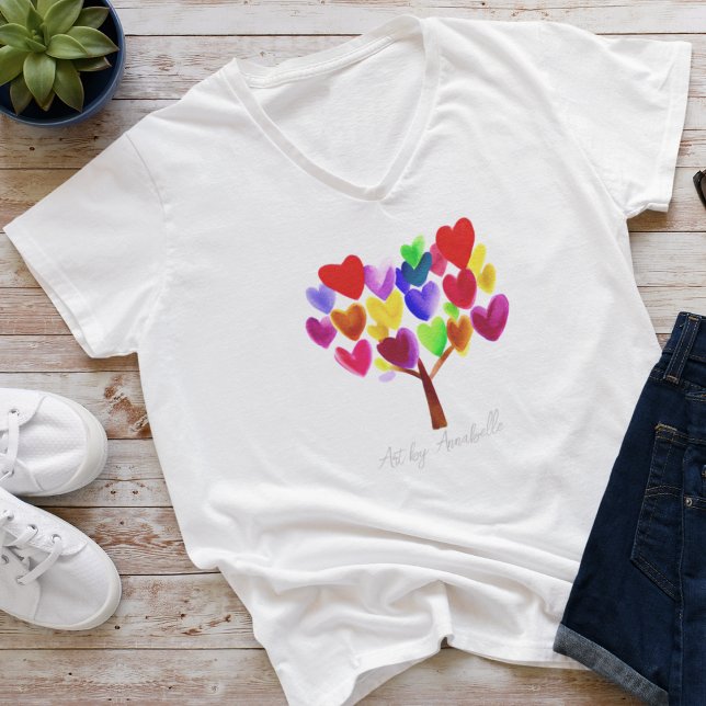 Camiseta Convierte el arte/dibujo de su hijo en una mujer (Subido por el creador)