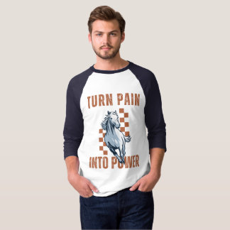 Camiseta Convierte el Dolor en Poder - Caballo Galopante