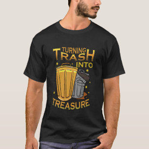 Camiseta Convierte la Basura en Tesoro Residuos Reciclados