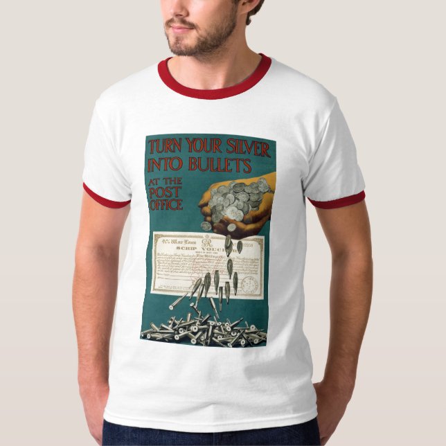 Camiseta Convierte Su Plata En Balas (Anverso)