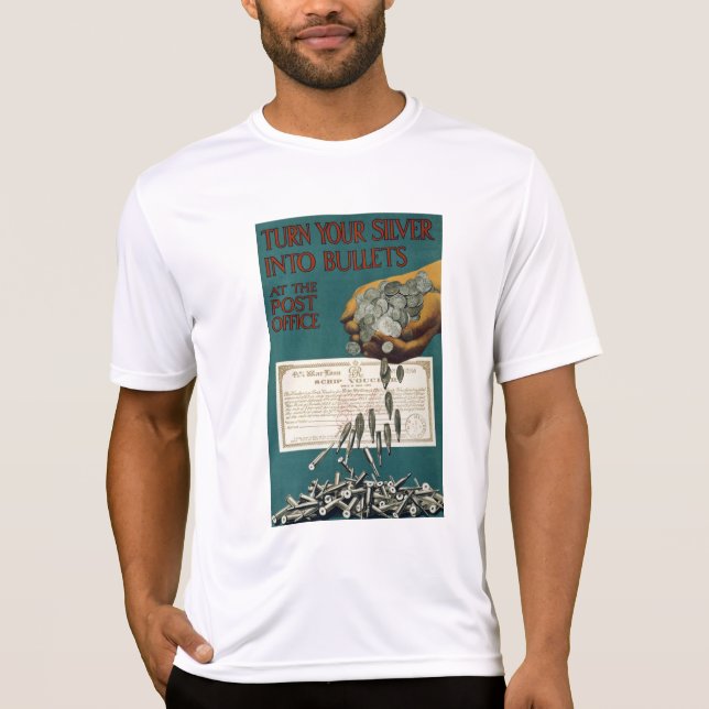 Camiseta Convierte Su Plata En Balas (Anverso)