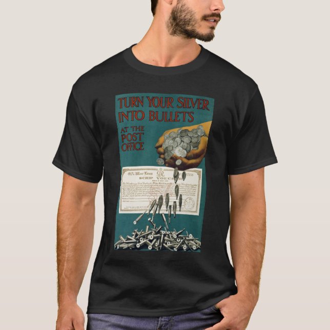 Camiseta Convierte Su Plata En Balas (Anverso)