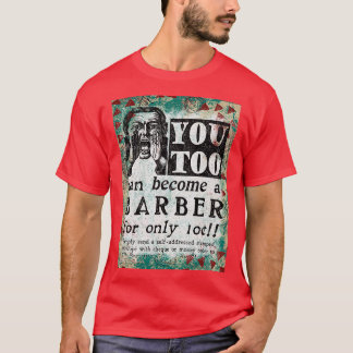Camiseta Conviértete en un anuncio de Barber Vintage
