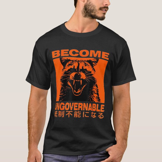 Camiseta Conviértete en un inusual Raccoon japonés (Anverso)