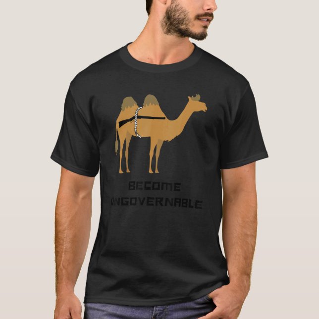 Camiseta Conviértete en un meme de camello táctico ingobern (Anverso)