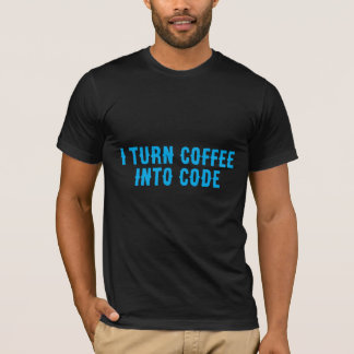 Camiseta Convierto Café En Código