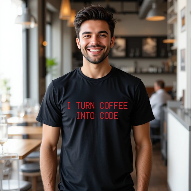 Camiseta Convierto el café en comida divertida para camiset (Subido por el creador)