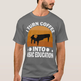 Camiseta Convierto el café en el Mus de la escuela secundar