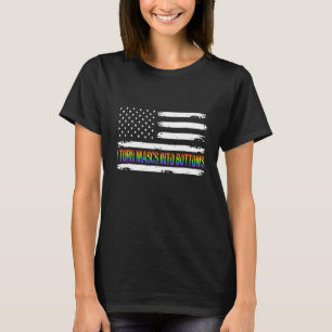 Camiseta Convierto Mascs en Bottoms LGBTQ Lesbiana Gay Vint