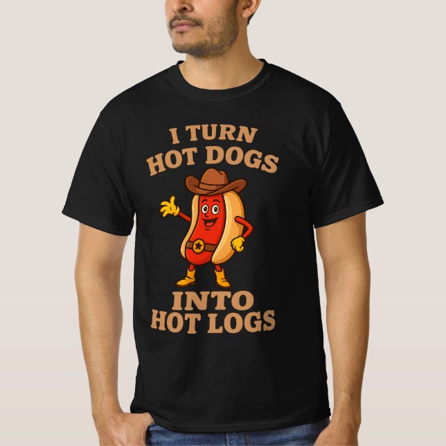 Camiseta Convierto Perros Calientes En Balnearios De Chiste (Anverso)