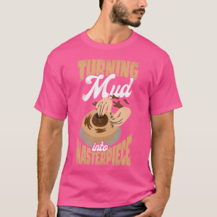 Camiseta Convirtiendo el barro en cerámica artesanal de obr