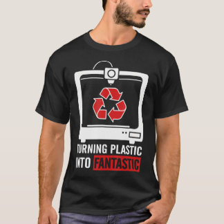 Camiseta Convirtiendo Plástico en Fantástica Impresión 3D D