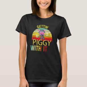 Camiseta Convirtiéndose en cerdo con él Bebiendo cerdo Sarc