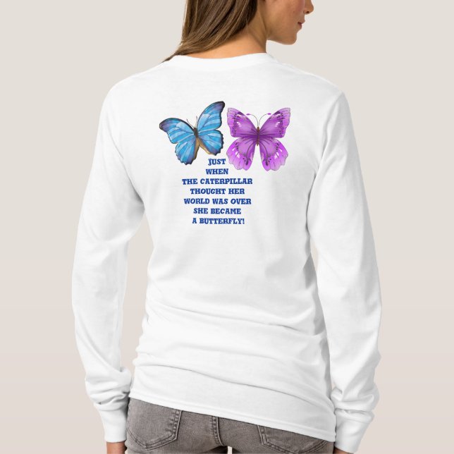 Camiseta Convirtiéndose en una mariposa (Reverso)