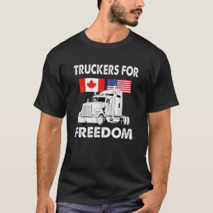 Camiseta Convoy de Bandera Americana Canadá Libertad 2022 T