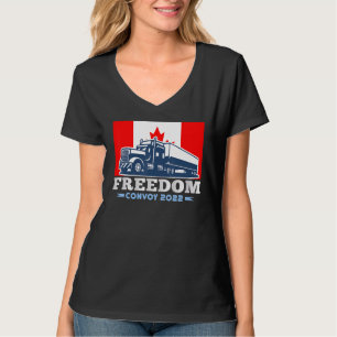 Camiseta Convoy de Bandera Americana Canadá Libertad 2022 T