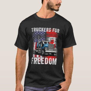 Camiseta Convoy de Bandera Americana Canadá Libertad 2022 T