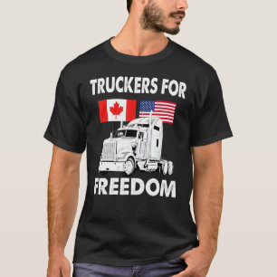 Camiseta Convoy de Bandera Americana Canadá Libertad 2022 T