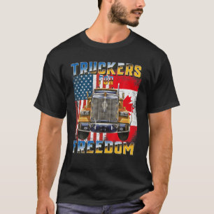 Camiseta Convoy de Bandera Americana Canadá Libertad 2022 T
