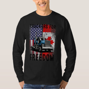 Camiseta Convoy de Bandera Americana Canadá Libertad 2022 T