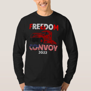 Camiseta Convoy de Bandera Americana Canadá Libertad 2022 T