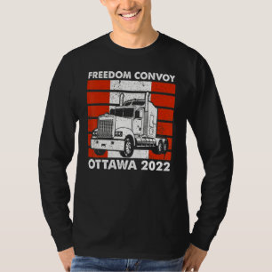 Camiseta Convoy de Bandera Americana Canadá Libertad 2022 T