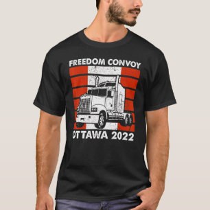 Camiseta Convoy de Bandera Americana Canadá Libertad 2022 T