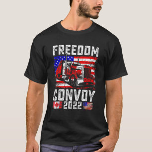 Camiseta Convoy de Bandera Americana Canadá Libertad 2022 T