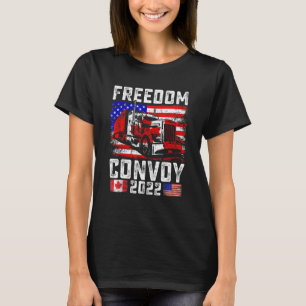 Camiseta Convoy de Bandera Americana Canadá Libertad 2022 T