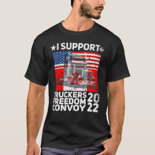 Camiseta Convoy de Bandera Americana Canadá Libertad 2022 T