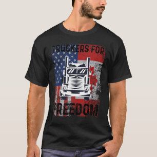 Camiseta Convoy de Bandera Americana Canadá Libertad 2022 T