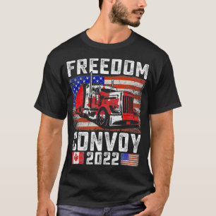 Camiseta Convoy de Bandera Americana Canadá Libertad 2022 T