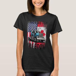 Camiseta Convoy de Bandera Americana Canadá Libertad 2022 T