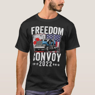 Camiseta Convoy de Bandera Americana Canadá Libertad 2022 T