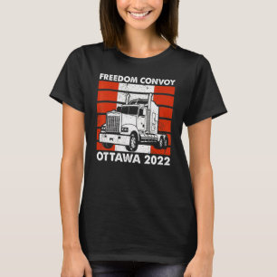 Camiseta Convoy de Bandera Americana Canadá Libertad 2022 T