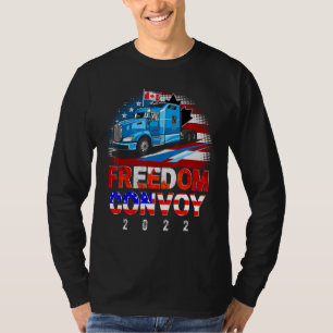 Camiseta Convoy de Bandera Americana Canadá Libertad 2022 T
