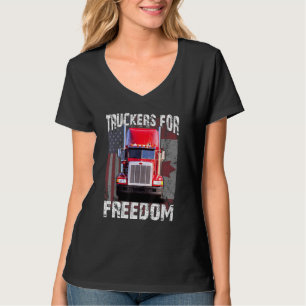 Camiseta Convoy de Bandera Americana Canadá Libertad 2022 T