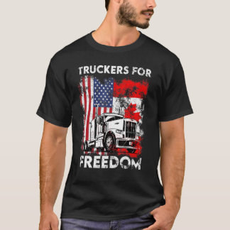 Camiseta Convoy de Bandera Americana Canadá Libertad 2022 T