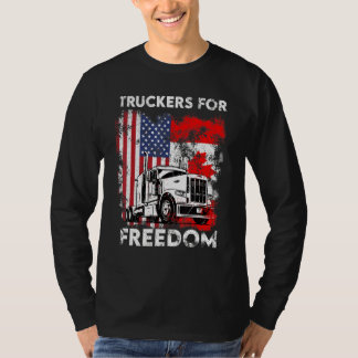 Camiseta Convoy de Bandera Americana Canadá Libertad 2022 T