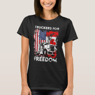 Camiseta Convoy de Bandera Americana Canadá Libertad 2022 T