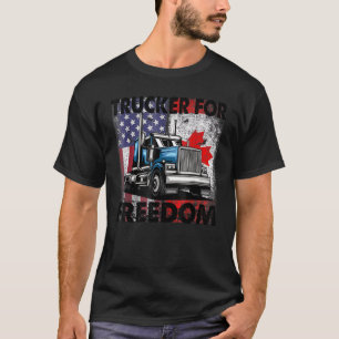 Camiseta Convoy de Bandera Americana Canadá Libertad 2022 T