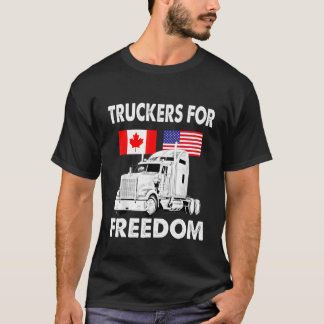 Camiseta Convoy de Bandera Americana Canadá Libertad 2022 T