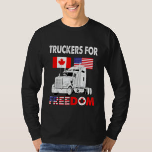 Camiseta Convoy de Bandera Americana Canadá Libertad 2022 T
