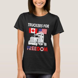Camiseta Convoy de Bandera Americana Canadá Libertad 2022 T