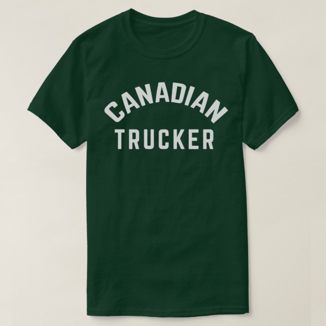 Camiseta Convoy de camiones canadiense I Love Canada (Diseño del anverso)