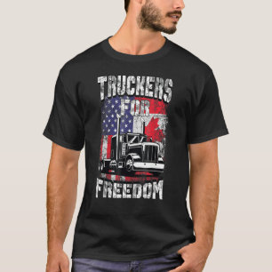 Camiseta Convoy de la Libertad de Bandera Americana Canadá 