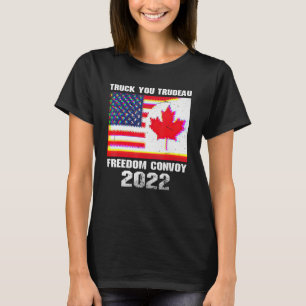 Camiseta Convoy de Libertad 2022 apoya a camioneros canadie