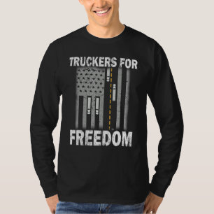 Camiseta Convoy de Libertad 2022 Apoya A Camioneros Estadou