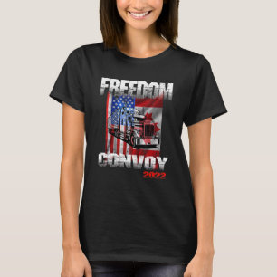 Camiseta Convoy de Libertad 2022 Bandera Americana Canadien